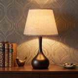 Touch Bedside Table Lamp – 3-Way Dimmable with Fabric Shade