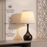 Touch Bedside Table Lamp – 3-Way Dimmable with Fabric Shade